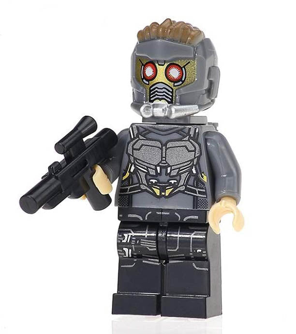 Minifigure - Marvel Avengers - Star Lord w/ Removable Mask