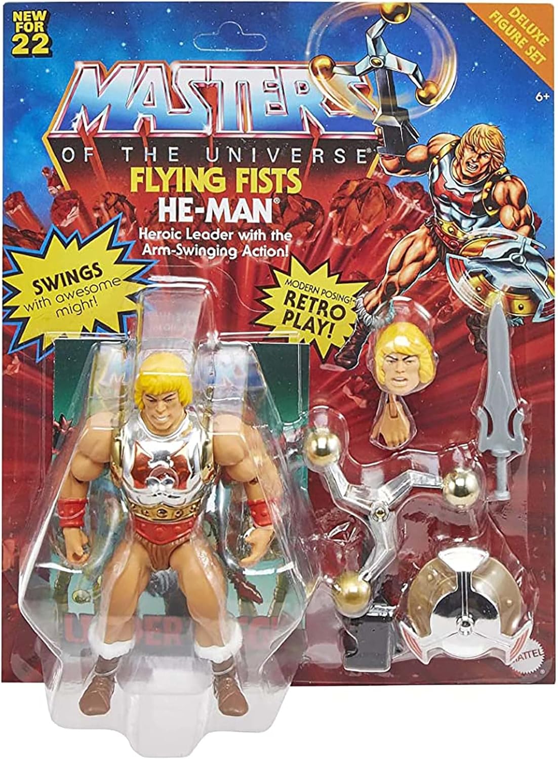 Masters of the Universe Origins Deluxe Action Figure Flying Fists He-Man