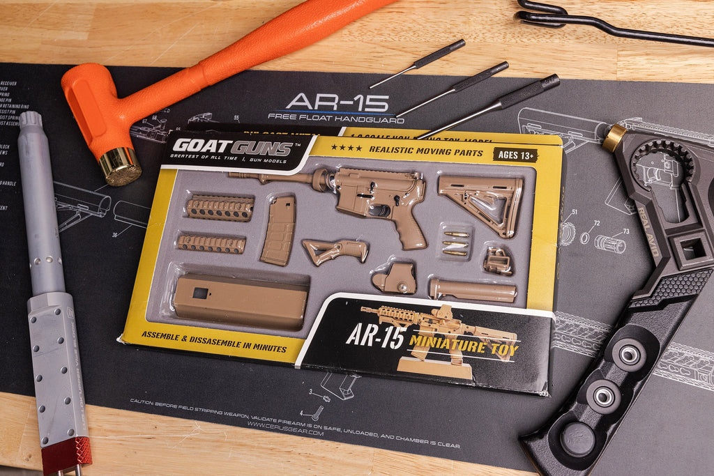 GoatGuns Die-Cast Metal Miniature - AR15 - Coyote