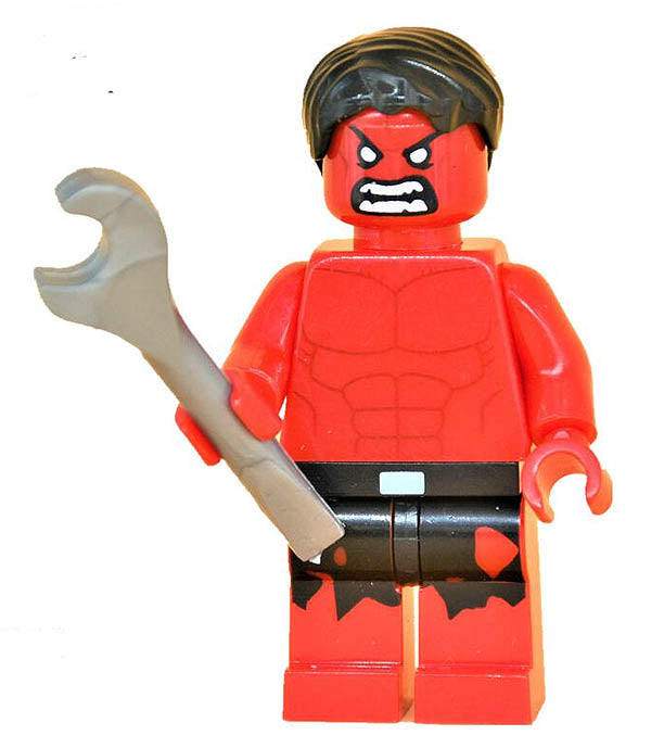 Minifigure - Marvel - Hulk Red