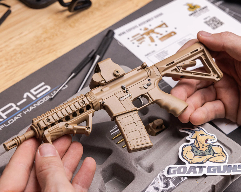 GoatGuns Die-Cast Metal Miniature - AR15 - Coyote