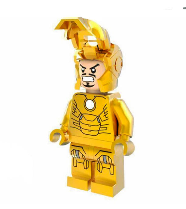 Minifigure - Marvel - Iron Man Chrome Gold