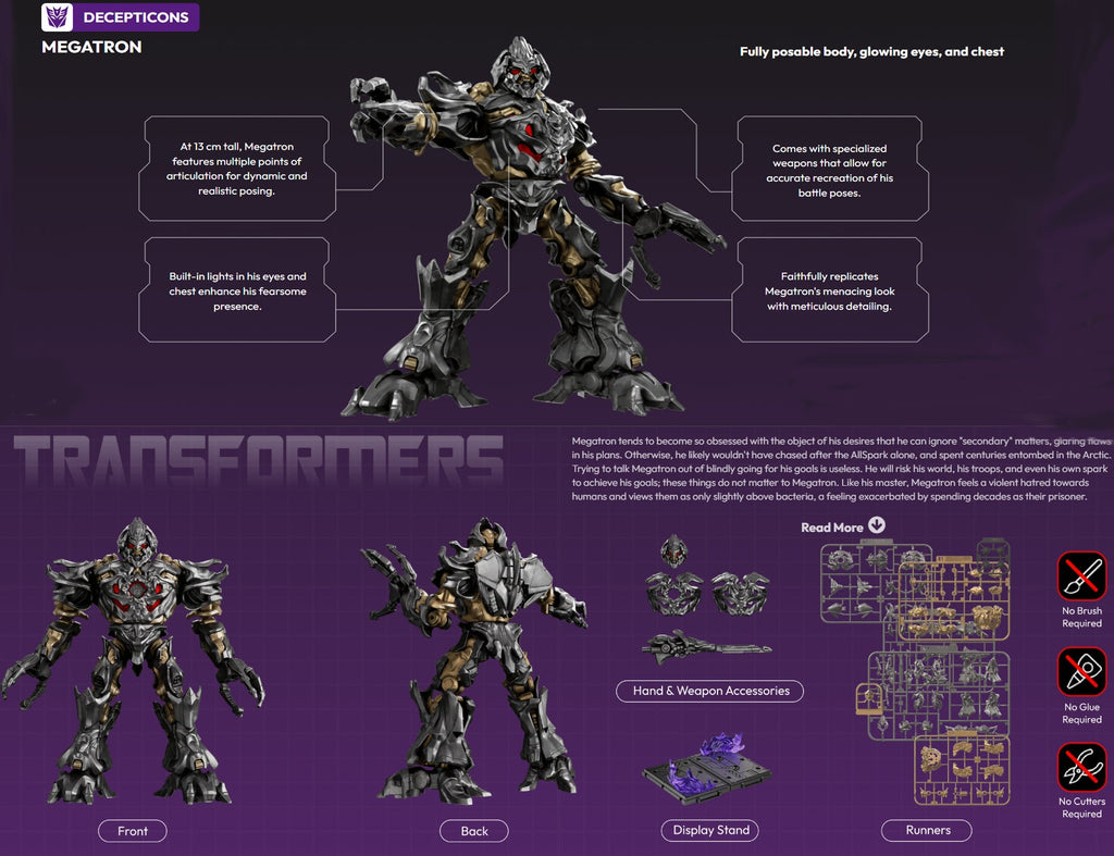 Blokees Transformers Classic Class - 10 Megatron Transformers (2007)