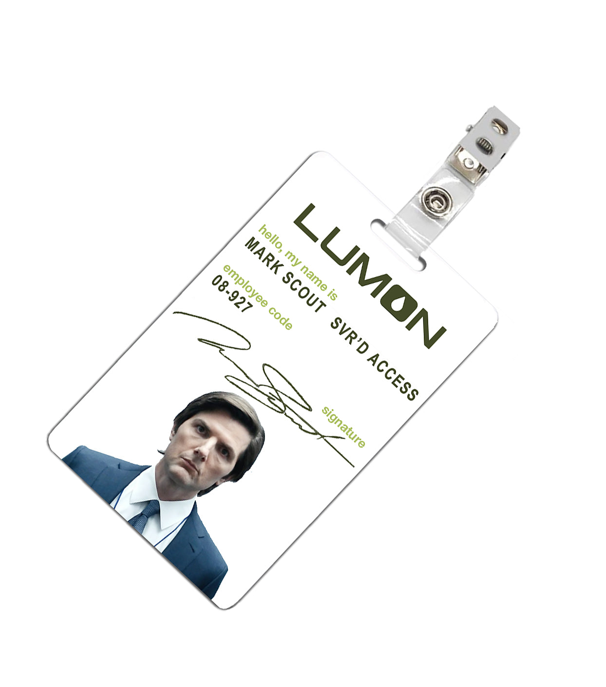 Severance Lumon Industries Employee Badge ID Badge PVC - Mark Scout