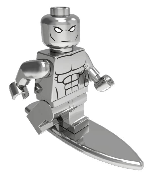 Minifigure - Marvel - Silver Surfer Chrome